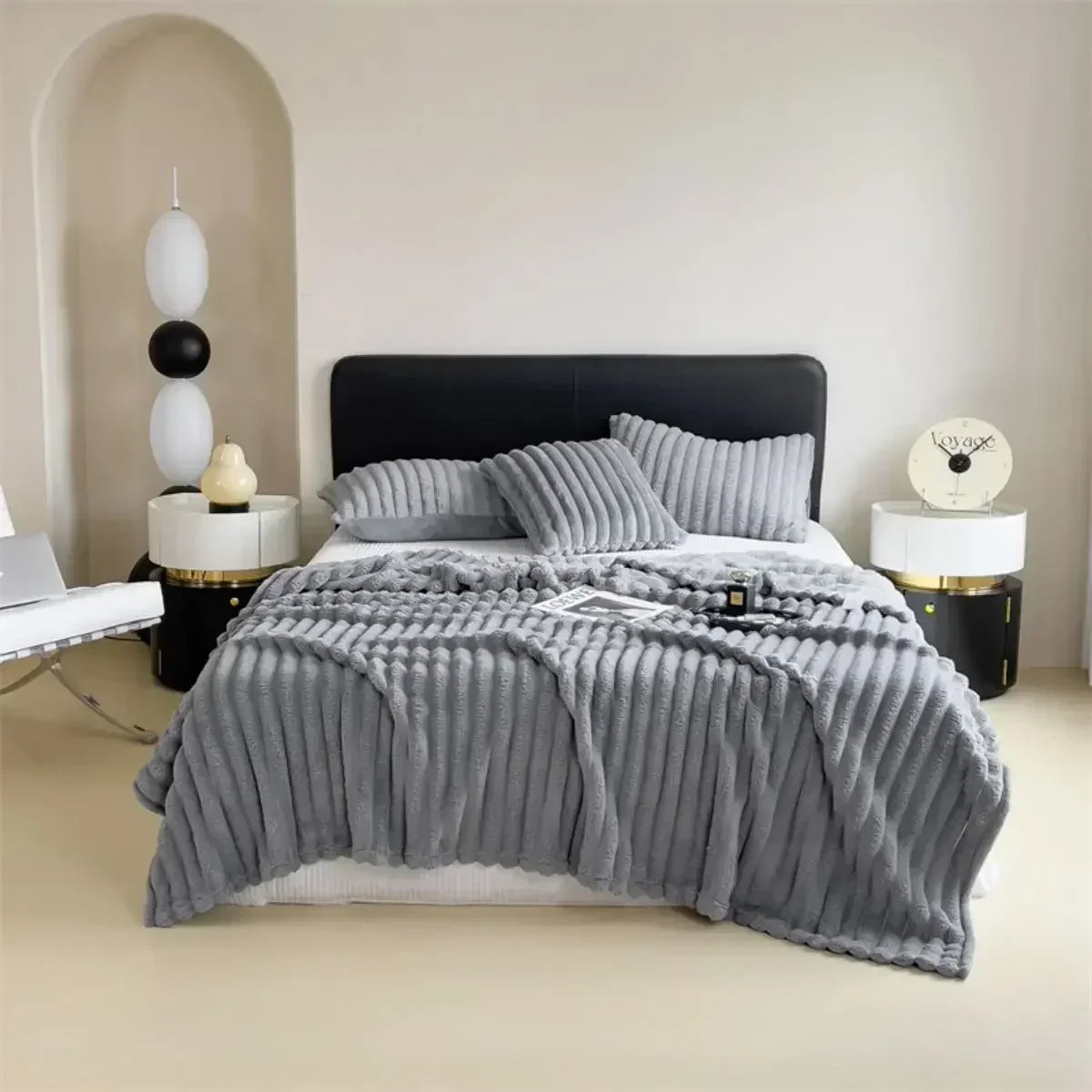 Luxe Fleece Plaid Superzacht 150x200 cm Slaapkamer Woonkamer Warme Knuffeldeken Decoratief Deken Sofa | Sulvida