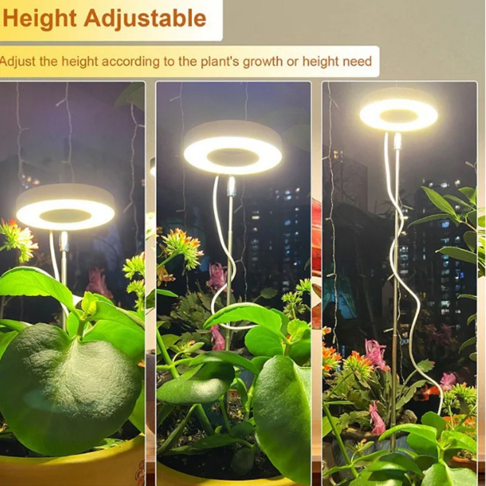 Groeilamp met Verstelbaar Statief voor Kamerplanten LED Volledig Spectrum 20-65cm Indoor Plantengroei | Sulvida