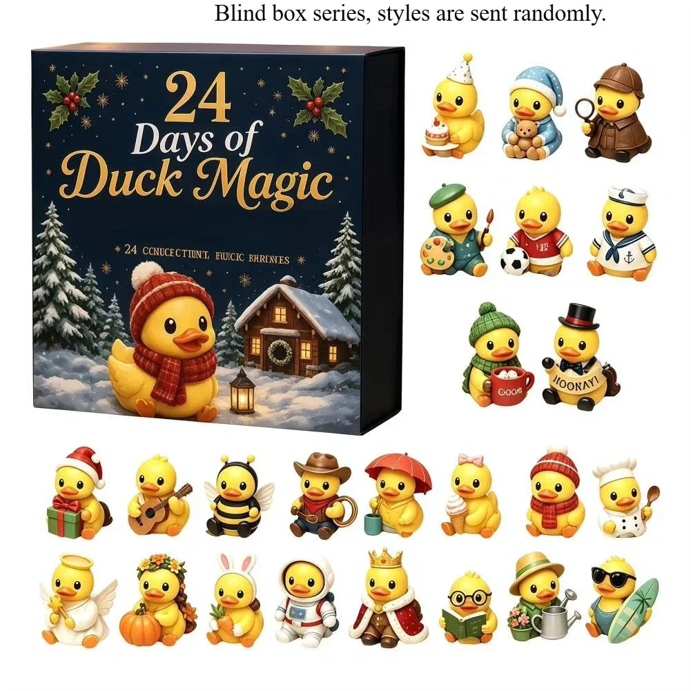 Kerst Adventskalender 24 Dagen Eendjes Squishy Speelgoed Aftelbox Stressverlichting Fidget Cadeauset | Sulvida