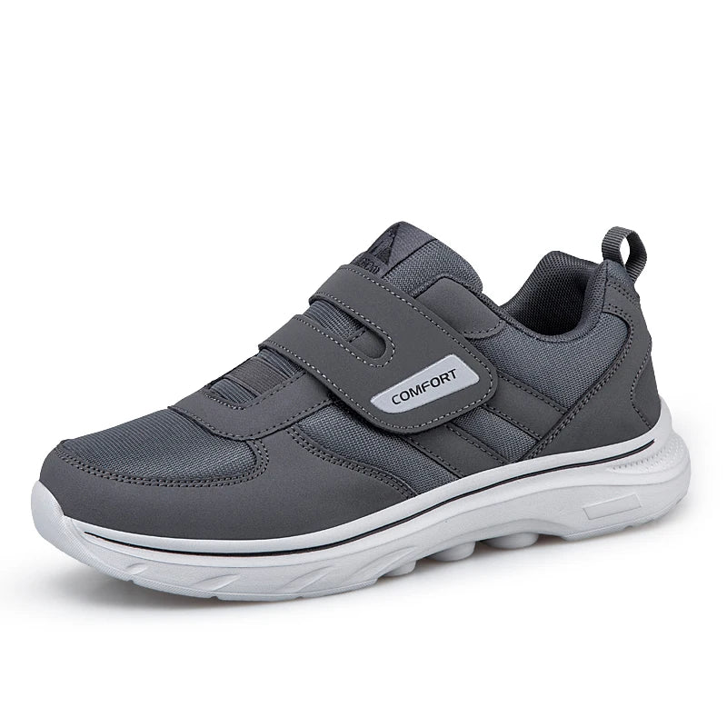 Orthopedische Herenschoenen Verstelbaar Mesh Ademend Klittenband Extra Breed Comfortabel Voetondersteuning | Sulvida