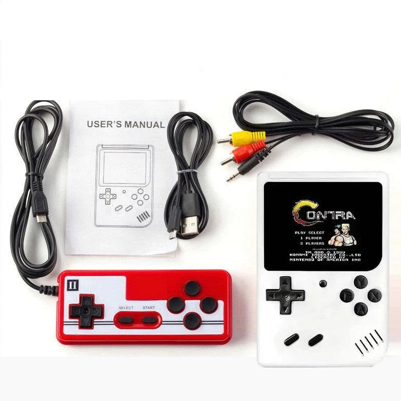 Retro Gameconsole 400 Klassieke Spellen Handheld Arcade Spelcomputer met Oplaadbare Accu en TV-Aansluiting | Sulvida