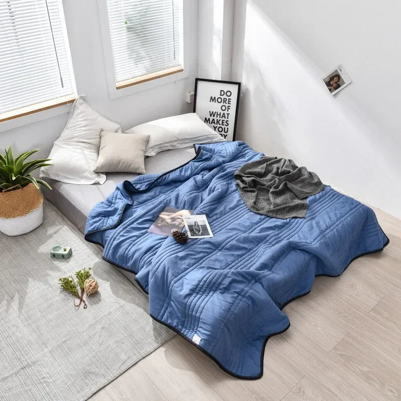 Zomerdeken met Koeleffect Lichtgewicht Ademend Dekbed voor Warme Nachten Comfortabel Slapen 150×200 tot 220×240 cm | Sulvida