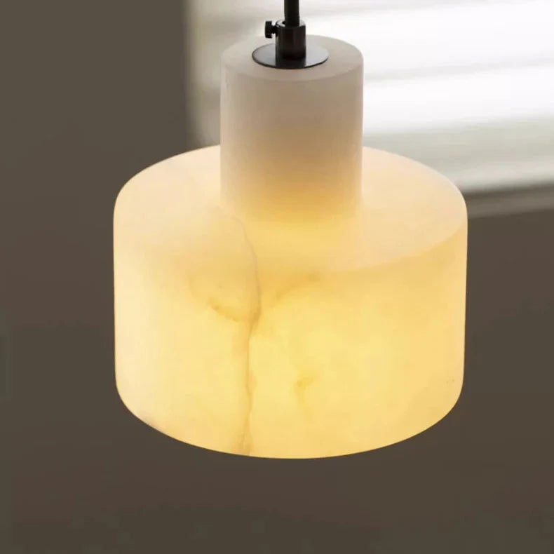 Hanglamp Albast Steen Rond Natuurlijk Licht Woonkamer Slaapkamer Eetkamer Warm Modern Design Sfeerverlichting | Sulvida