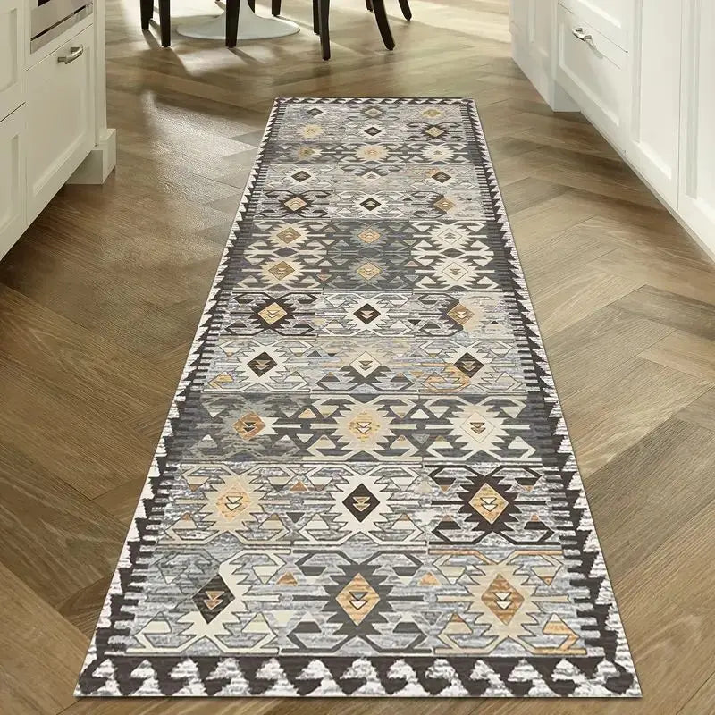 Vloerkleed Loper Wasbaar Antislip Vintage Print Gangloper voor Keuken Hal Woonkamer 50-80 cm Breed Sfeervol | Sulvida