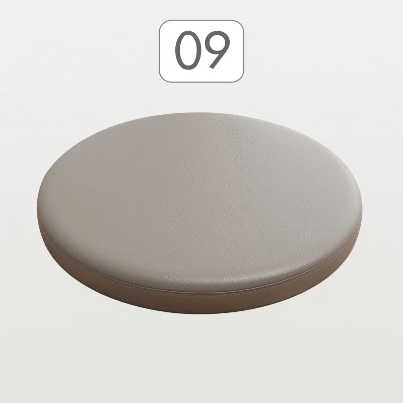 Rond Zitkussen met Memory Foam en Kunstleer 30-40 cm voor Eetkamerstoel Barkruk Bureaukruk Antislip Comfortabel | Sulvida