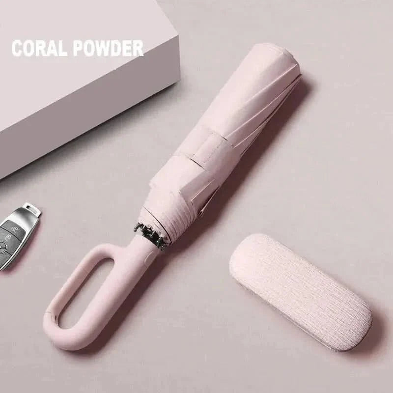 Automatische Paraplu Storm- en UV-Bestendig Met 8 Verstevigde Ribs Voor Regen en Zon Windproof Opvouwbaar | Sulvida