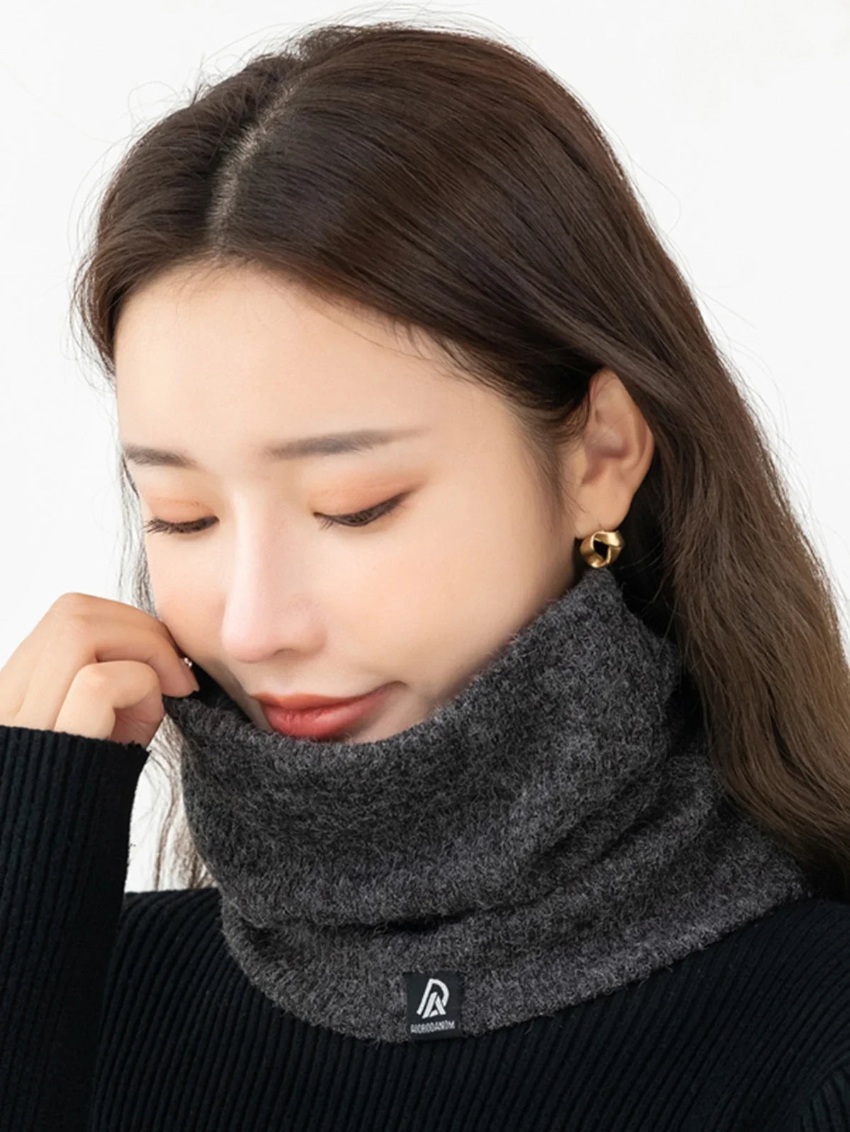 Luxe Zachte Winter Nekwarmer Sjaal Fluweel Gebreide Sjaal Warm Winddicht Unisex Herfst Outdoor Mode Accessoire | Sulvida