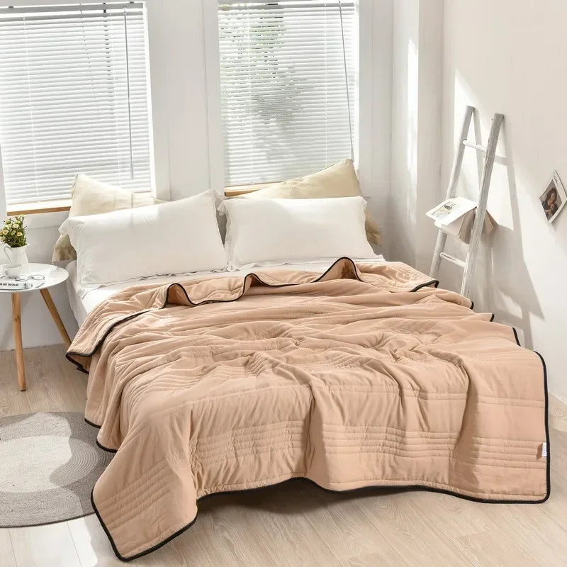 Zomerdeken met Koeleffect Lichtgewicht Ademend Dekbed voor Warme Nachten Comfortabel Slapen 150×200 tot 220×240 cm | Sulvida