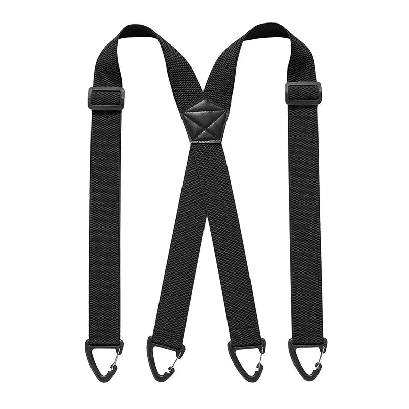 Bretelles pour homme en X réglables, clips métalliques, largeur 3,5 cm, noir, blanc, bleu marine, gris foncé, kaki, marron, élégantes | Sulvida