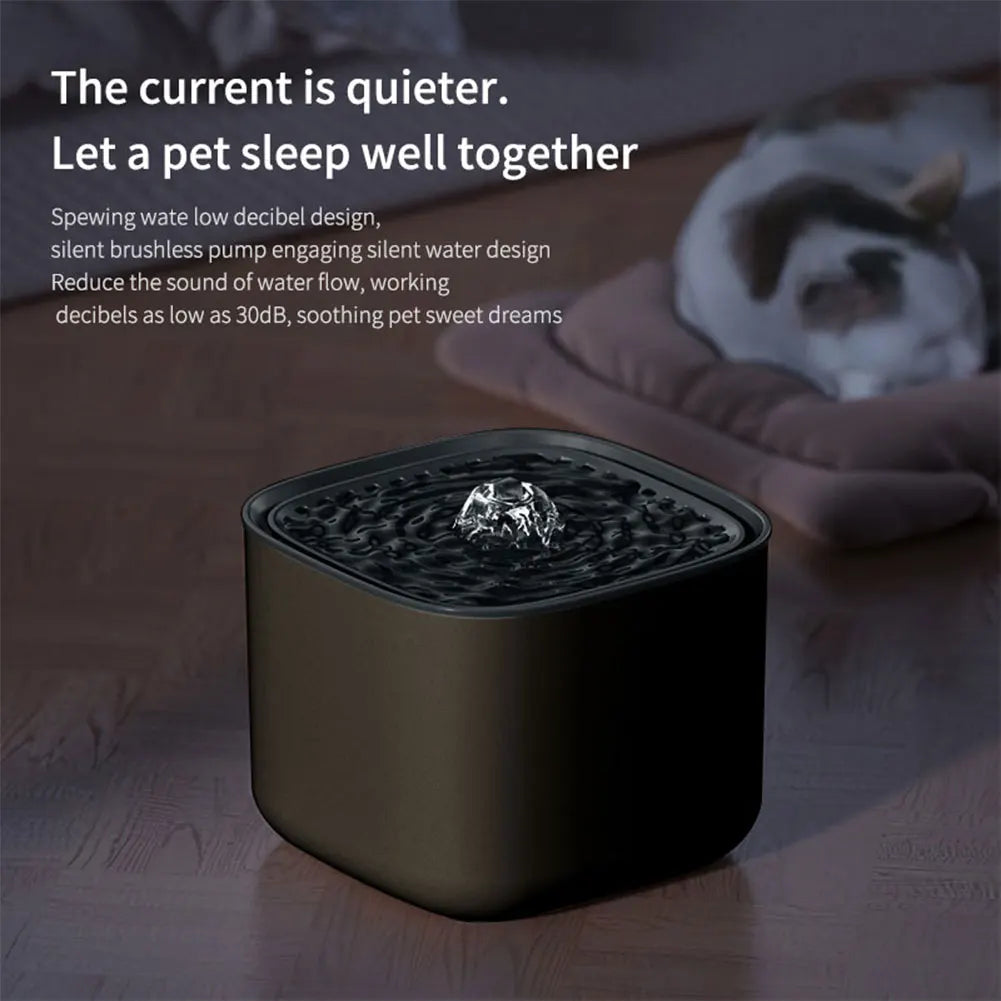 Drinkfontein 3L Huisdieren Stroomsnoerloos USB Oplaadbaar met Filter Kat Hond Waterdispenser Automatisch | Sulvida
