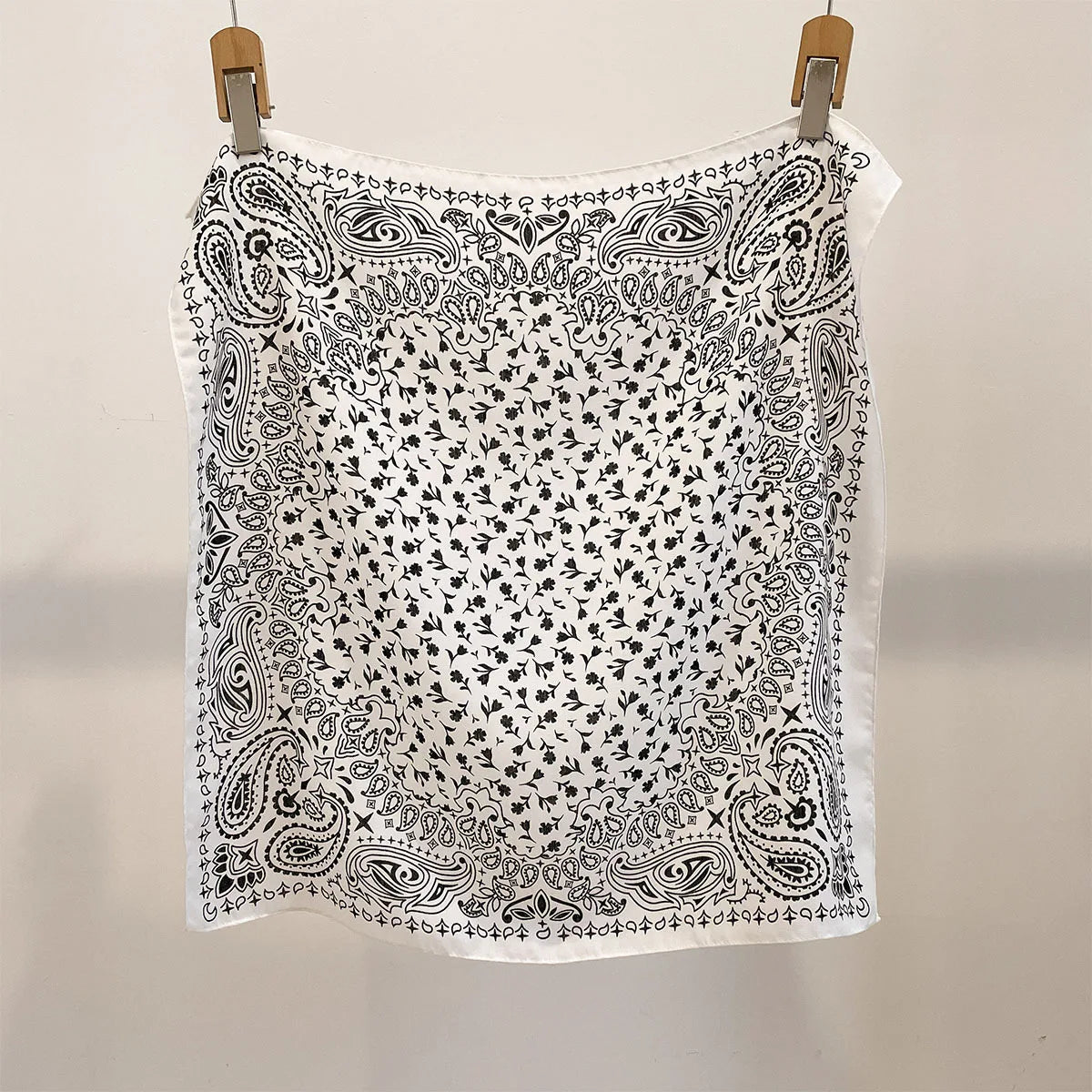 Vierkante Hoofddoek Dames Katoengevoel Print Hals Haar Accessoire Mode Bandana Multifunctioneel 68x68cm | Sulvida