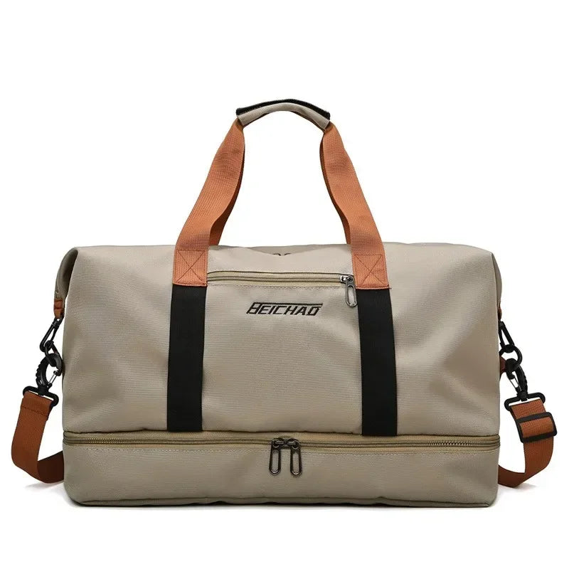 Multifunctionele Sporttas voor Dames 46×28×25cm Waterafstotend met Schoenenvak voor Fitness Gym Reizen | Sulvida