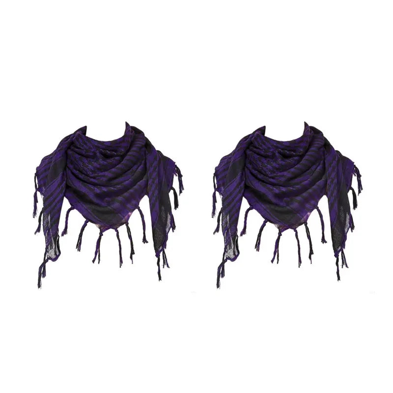 Tactische Shemagh Woestijnsjaal Geruit Katoen 100x100 cm Hoofddoek Hals Mannen Vrouwen Sport Outdoor | Sulvida