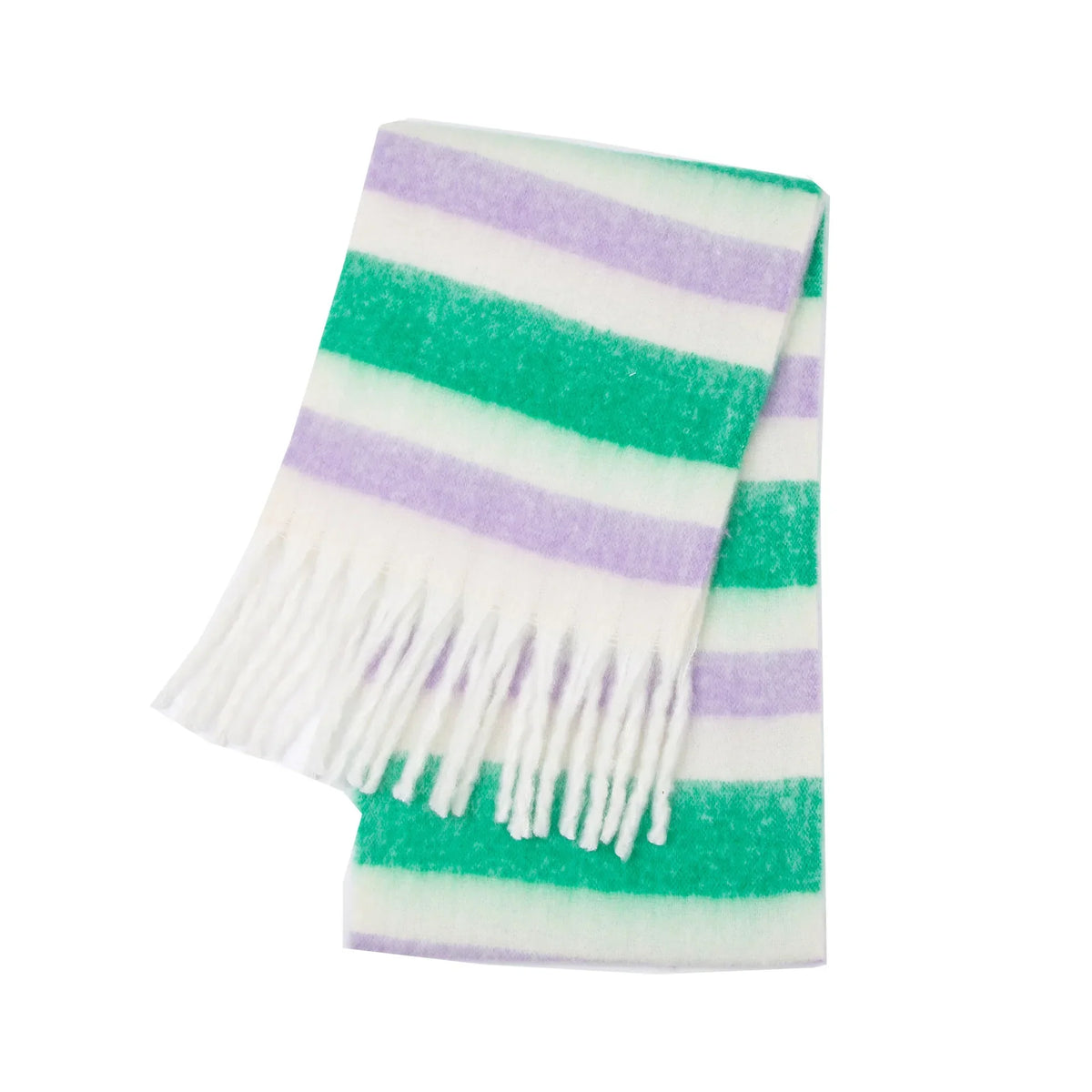 Luxe Gestreepte Wintersjaal Cashmere 38×230 cm Dames Heren Warme Halsdoek Zachte Wollen Sjaal Mode Accessoire | Sulvida