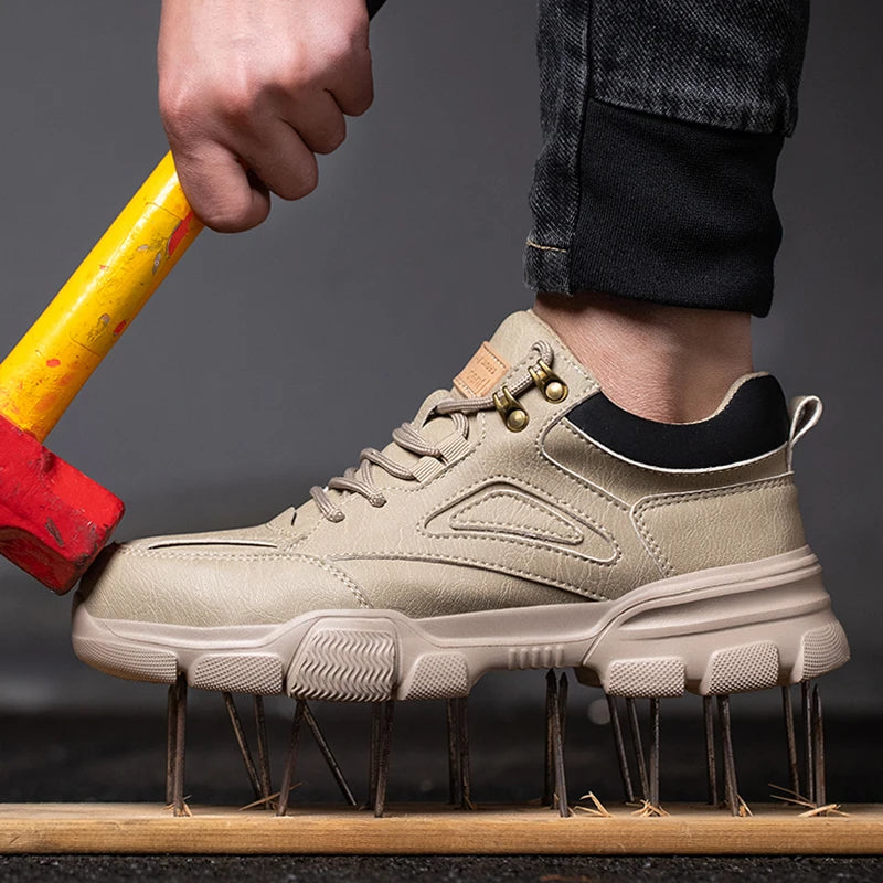 Veiligheidsschoenen Heren met Composiet Neus – Lekbestendige Werkschoenen Lichtgewicht voor Bouw en Industrie | Sulvida