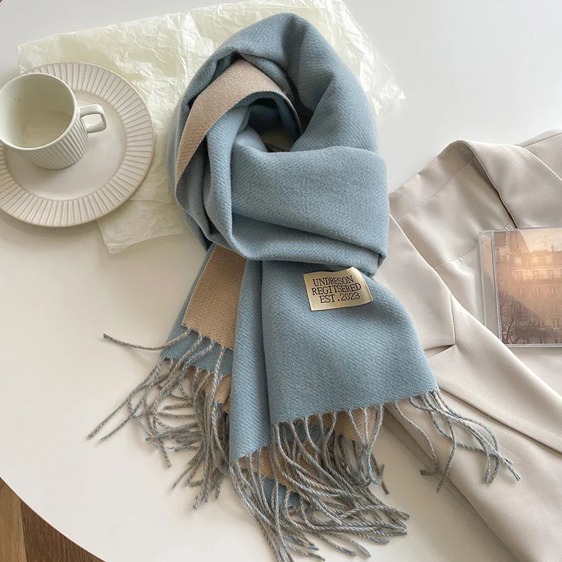 Cashmere Sjaal Zachte Unisex Wintersjaal Cashmere-Polyester Mix Warme Lange Sjaal 68x200cm Stijlvol Elegante Herfst | Sulvida