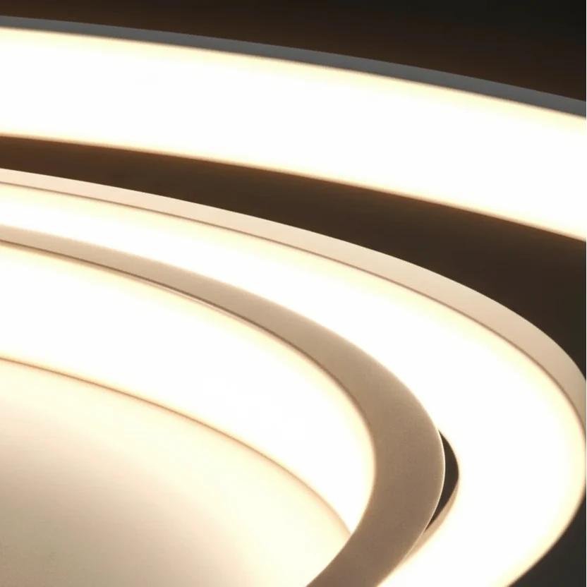Ronde plafondlamp met LED-ring modern design metaal acryl dimbaar sfeerverlichting voor woonkamer slaapkamer | Sulvida