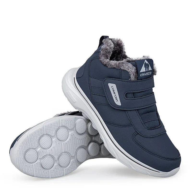 Orthopedische winterschoenen verstelbaar klittenband teddy voering warm comfort gezwollen voeten wandelen | Sulvida