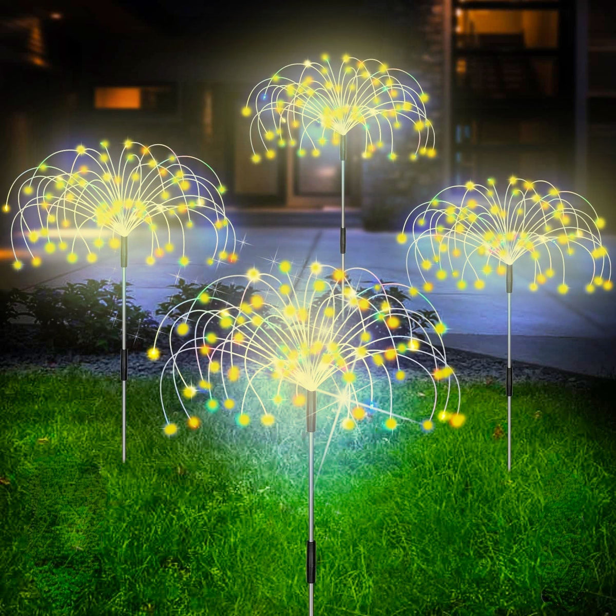Solarlampen Tuin 120 LED Vuurwerk-Effect Waterdicht Decoratieve Padverlichting Buitenverlichting Tuinverlichting | Sulvida