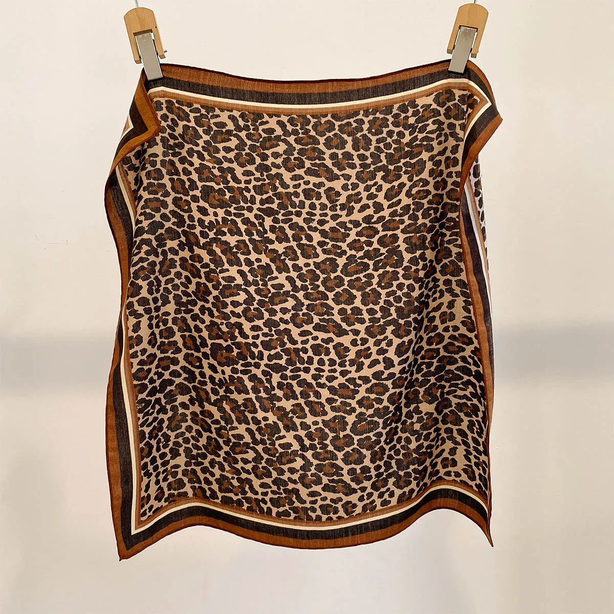 Vierkante Hoofddoek Dames Katoengevoel Print Hals Haar Accessoire Mode Bandana Multifunctioneel 68x68cm | Sulvida