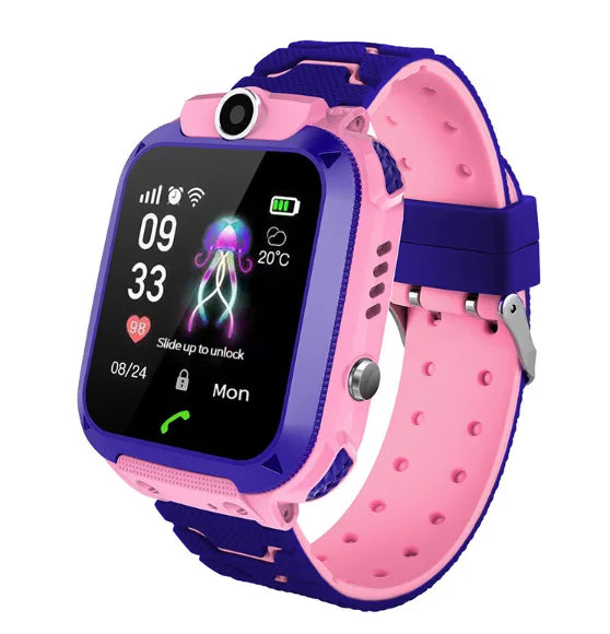 Kindersmartwatch met GPS Tracker Belfunctie Spraakberichten IP67 Waterdicht 1,44 Inch Touchscreen SOS Alarm | Sulvida