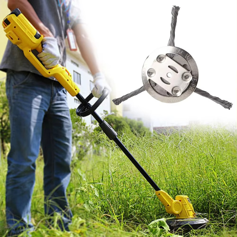 Universeel Stalen Trimkop voor Grastrimmer – Duurzaam Roestvrij Staaldraad Opzetstuk voor Gras Mos en Onkruid Verwijdering Tuinonderhoud | Sulvida