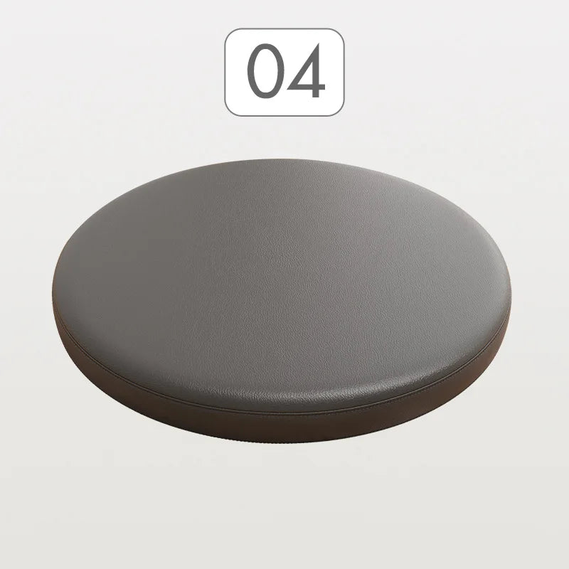 Rond Zitkussen met Memory Foam en Kunstleer 30-40 cm voor Eetkamerstoel Barkruk Bureaukruk Antislip Comfortabel | Sulvida