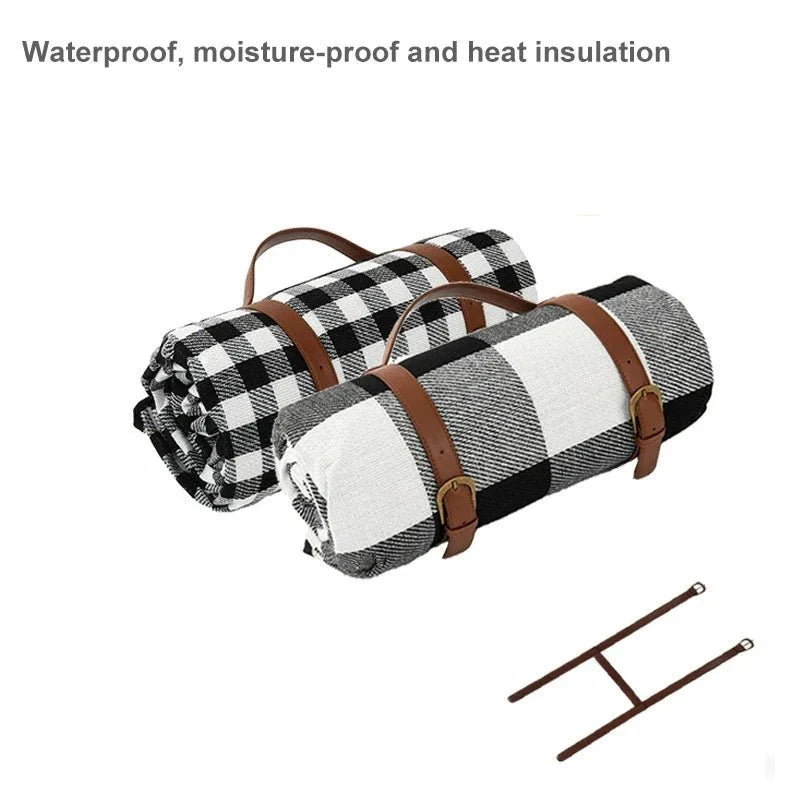 Picknickkleed Waterdicht Opvouwbaar Plaid met Draagtasje Outdoor Picknick Park Strand Camping Reizen | Sulvida