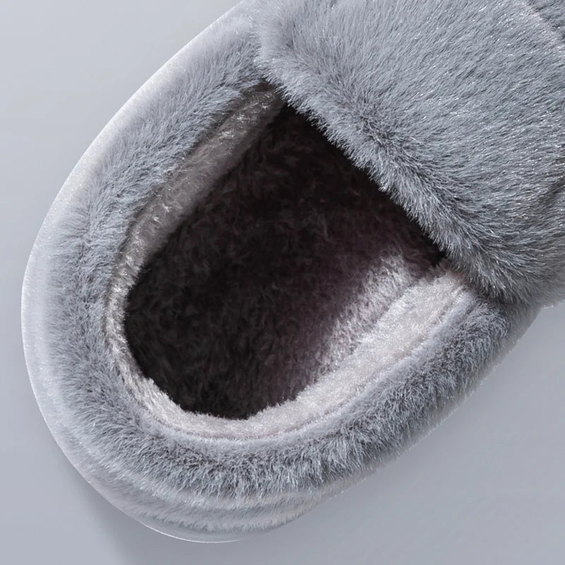 Winterpantoffels Pluche Gevoerd Antislip Zool Dames Heren Huisschoenen Warm Comfort Grote Maten Tot 50-51 | Sulvida