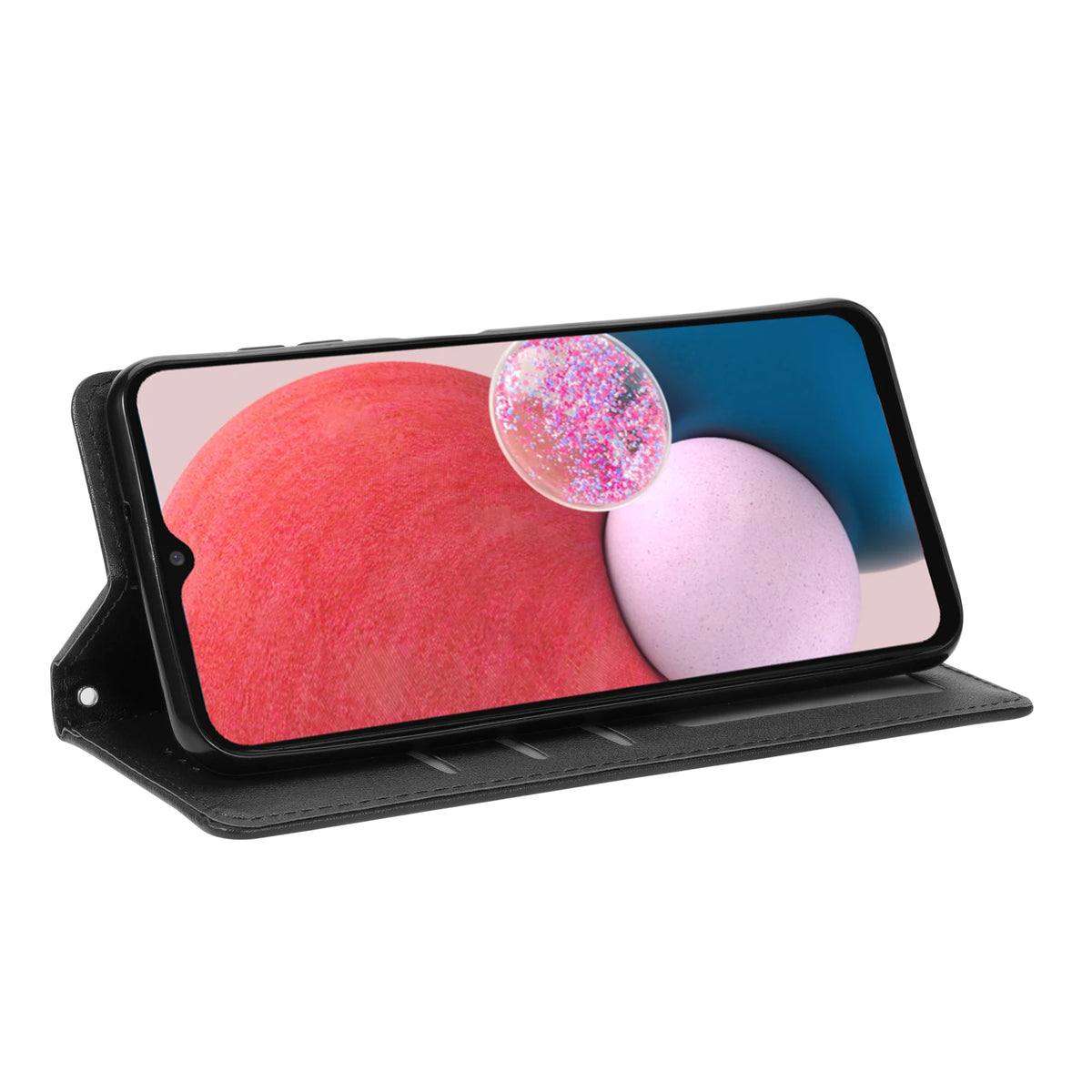 Flip Portemonnee Hoesje met Kaarthouder Magnetische Sluiting Handige Polsband Smartphone Bescherming | Sulvida
