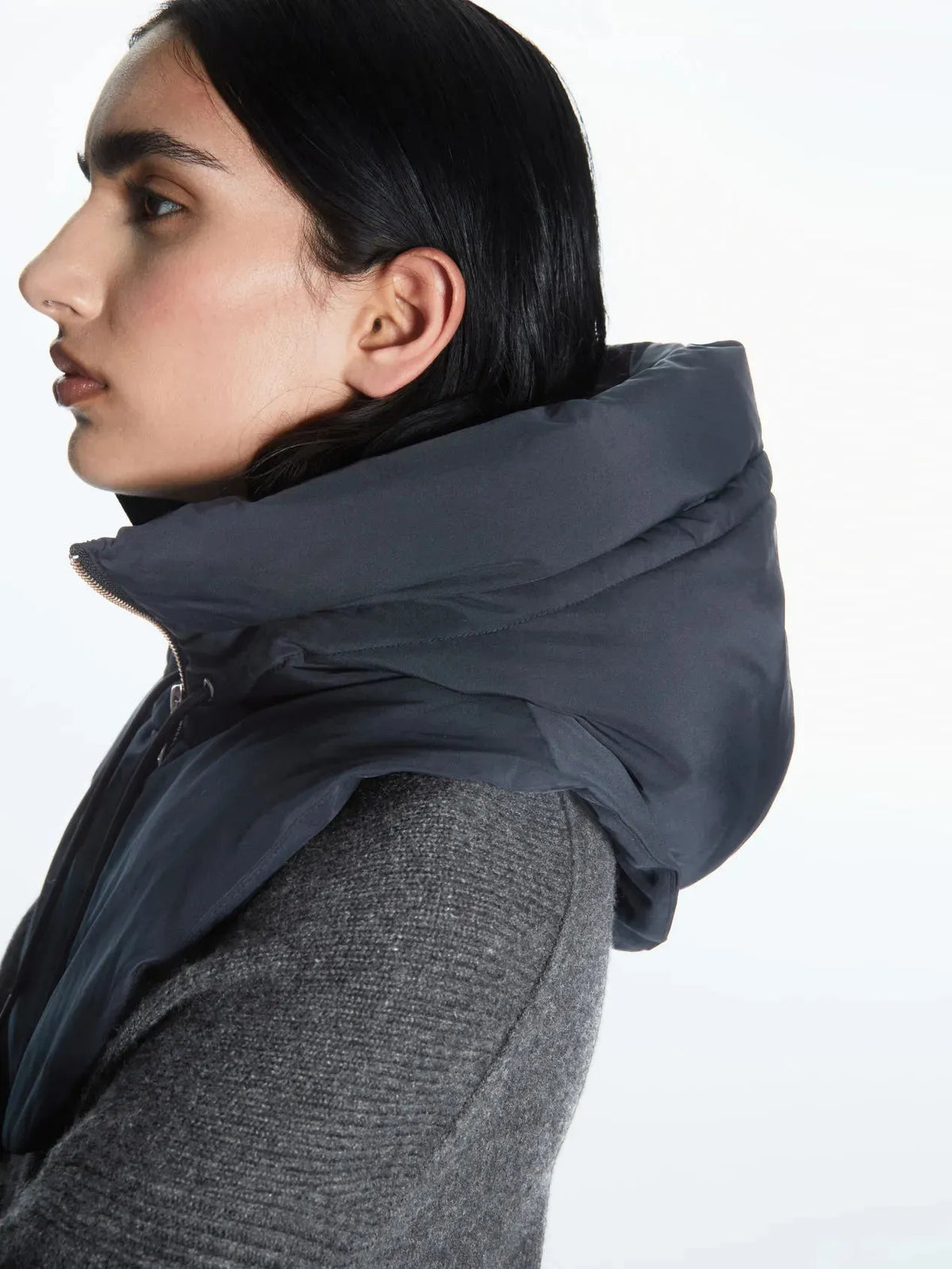Capuchon Sjaal met Capuchon Polyester Katoen – Warme Halssjaal voor Winter – Effen Kleur One Size Unisex | Sulvida