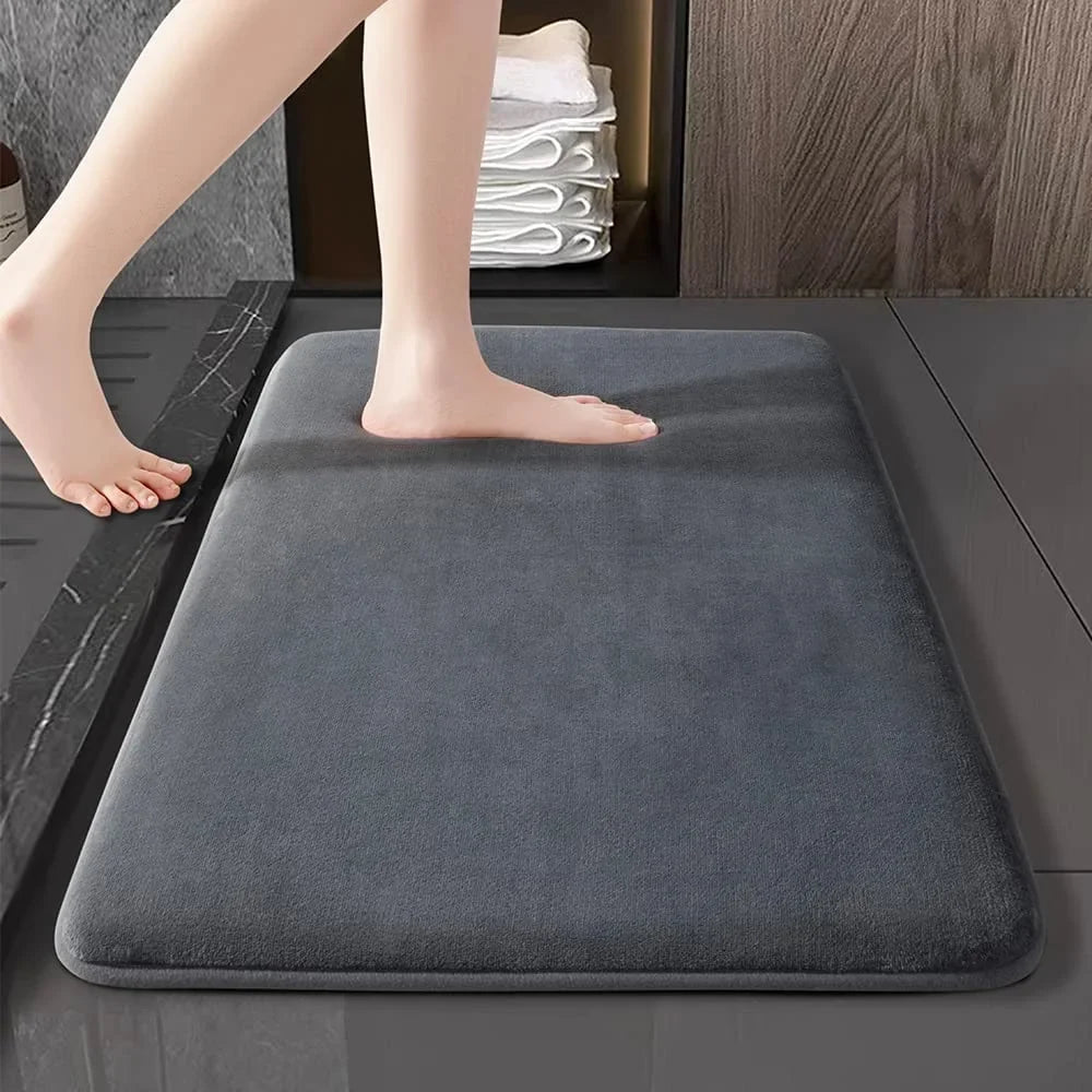 Badmat Antislip Superabsorberend Corduroy Velvet 50x80 60x90 cm Douche Badkamer Mat Zachte Vloermat Toilet | Sulvida