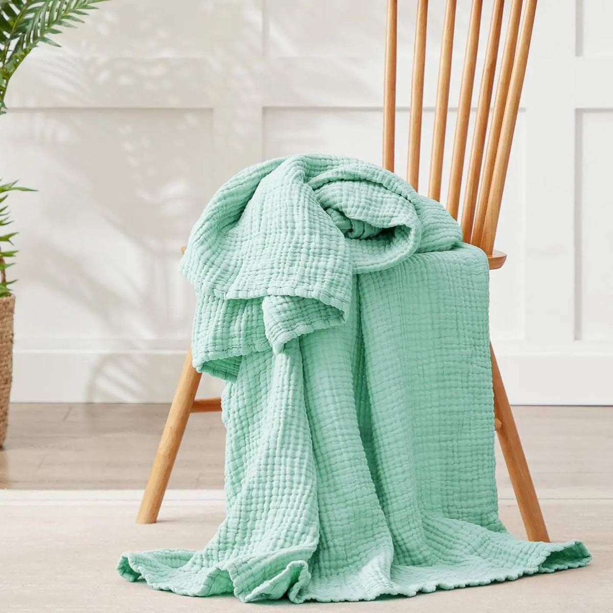Meerlaagse Mousseline Deken Katoen Zacht Ademend Luchtig Plaid Bankdeken Sofa Reiswikkel Comfort Dekentje | Sulvida