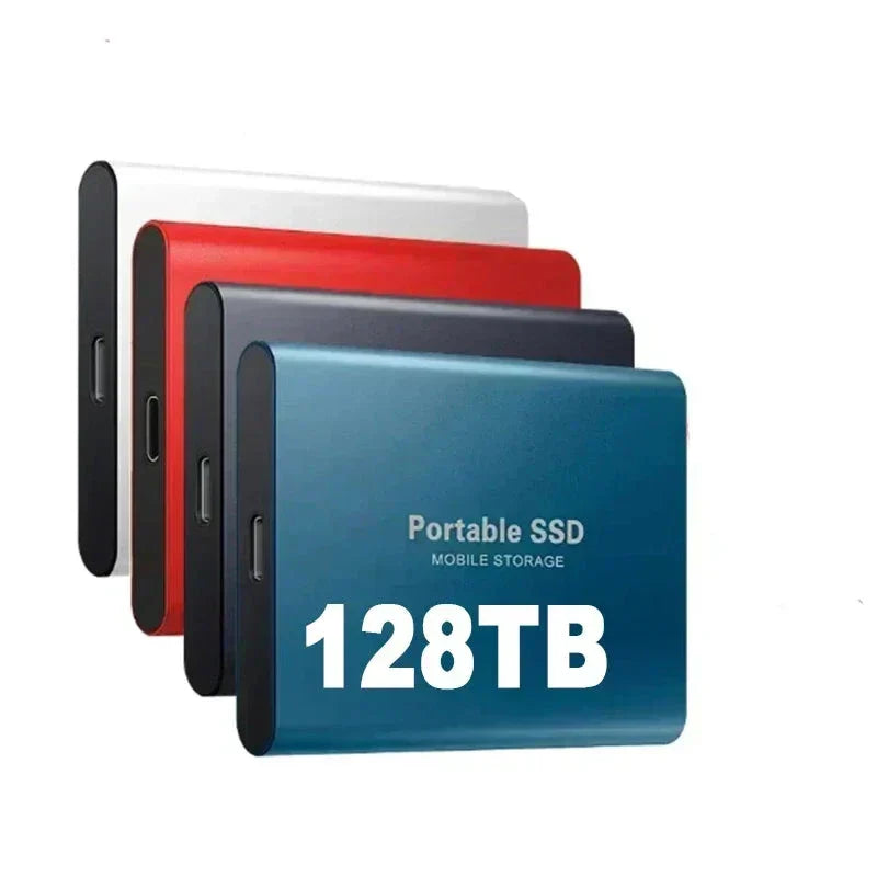 Externe SSD 2TB USB 3.1 Draagbare Harde Schijf Opslag Zwart Blauw Rood Compact Snel Compatibel Laptop PC | Sulvida