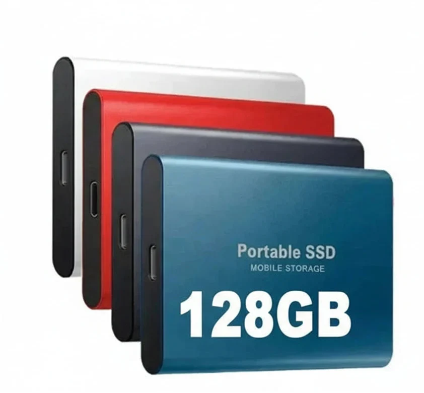 Externe SSD 128GB USB 3.1 Type-C Hoge Snelheid Compacte Opslag Aluminium Behuizing | Sulvida