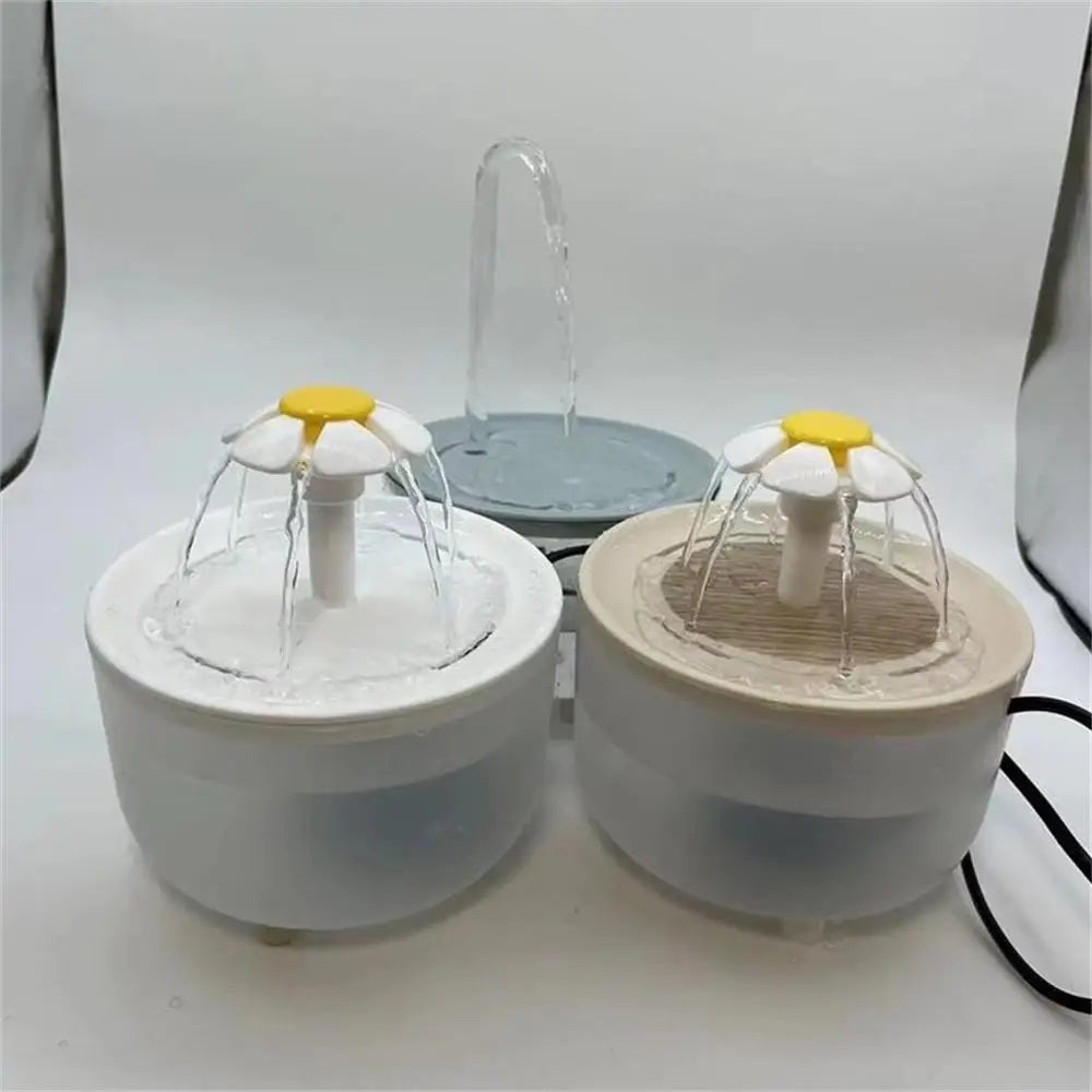 Fontaine à eau pour animaux avec filtre 1.2L Réservoir d’eau électrique silencieux pour chats et chiens Rechargeable par USB | Sulvida