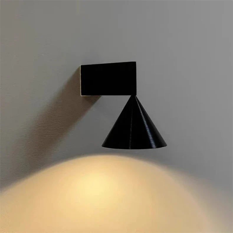 Metalen Wandlamp LED Warm Wit Chroom Zwart Slaapkamer Woonkamer Studeerkamer Minimalistische Verlichting | Sulvida
