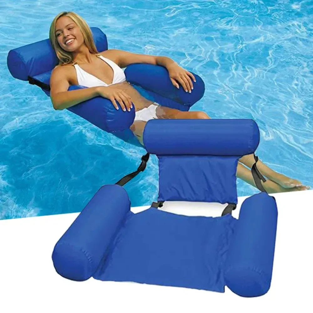 Opblaasbare Waterstoel Drijvende Loungestoel Zwembad Mesh Zwemzetel Water Hangmat Relaxen Zomer Zwemmen | Sulvida