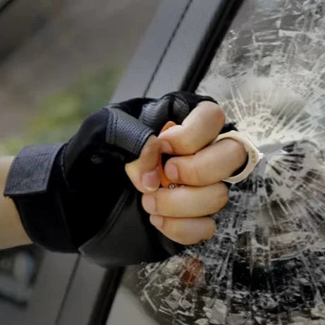 Sleutelhanger Noodtool met Glasbreker en Riem-snijder Compact Veiligheidsgereedschap voor Auto en Onderweg | Sulvida
