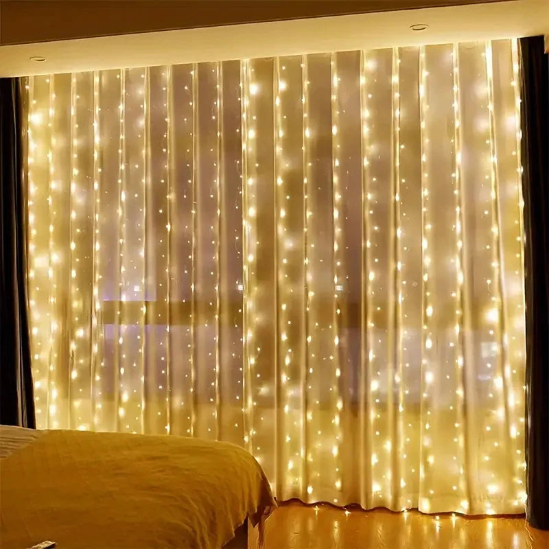 LED Gordijnverlichting met Afstandsbediening USB Zilverkleurig Draad Sfeerlicht Slaapkamer Decoratie | Sulvida