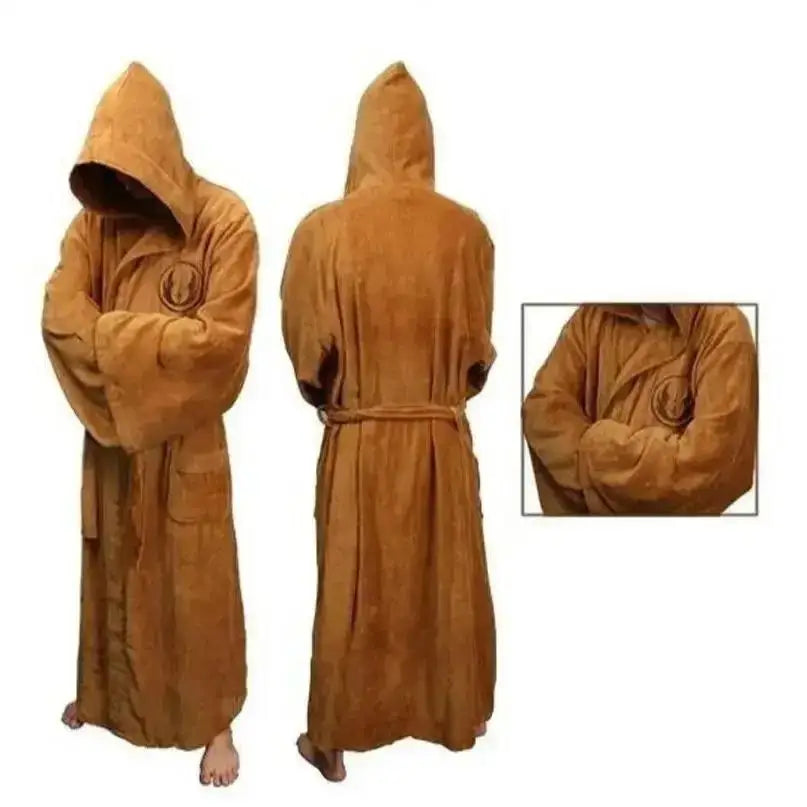 Flanellen Badjas Heren met Capuchon Dik Fleece Ochtendjas Lang Huisjas Winter Loungewear Zachte Badstof Mannen | Sulvida