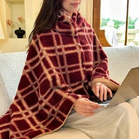 Geruite Plaid Deken Zachte Kasjmier-Look voor Bank en Bed Draagbare Warme Winterdeken Herfst Woonkamer | Sulvida