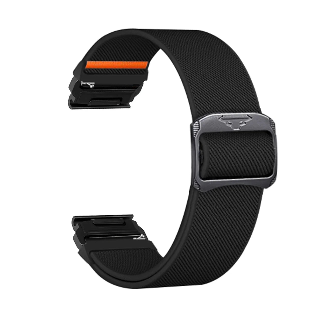 Bracelet de montre en nylon 22-26 mm style militaire Garmin résistant à l’usure, réglable, noir, gris, vert, unisexe, sportif | Sulvida