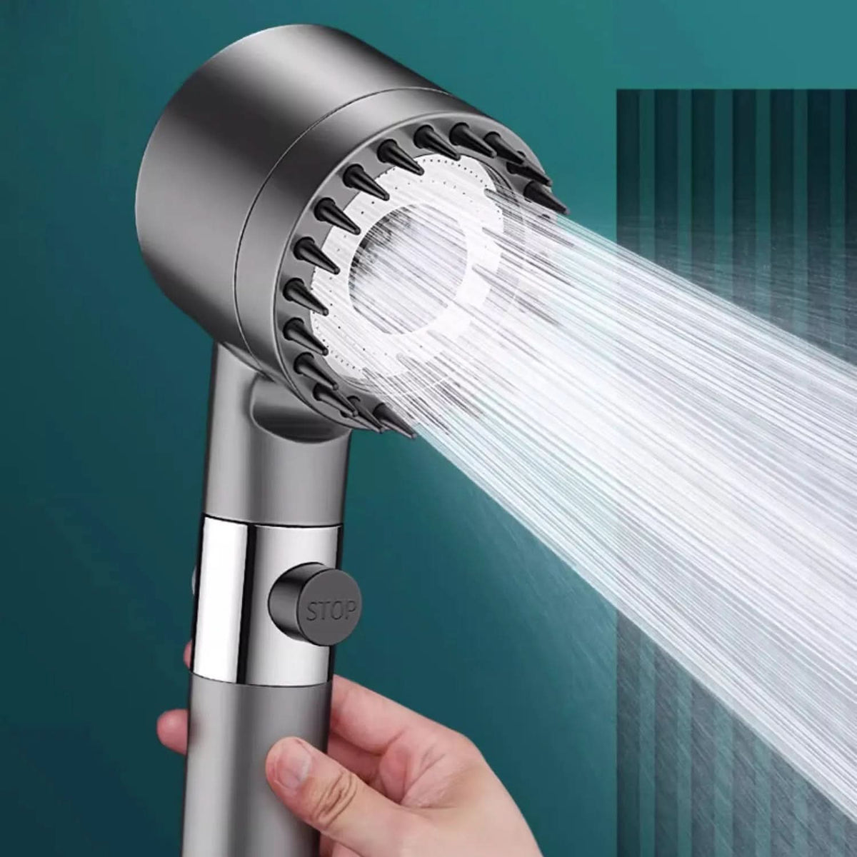 Masserende Douchekoppen met Waterfilter ABS Kunststof 10 cm Diameter Wellness Spa Badkamer Douche Luxe | Sulvida