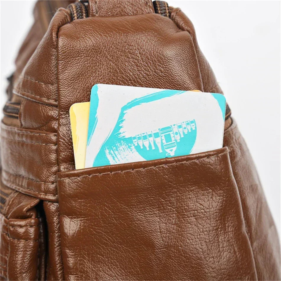Vintage damestas veganistische handtas schoudertas retro handtas kunstleer dagelijks gebruik stijlvol design | Sulvida
