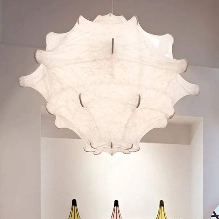 Handgeweven Zijden Hanglamp Cocon Japanse Stijl Slaapkamer Eetkamer Woonkamer Warme Sfeerverlichting | Sulvida