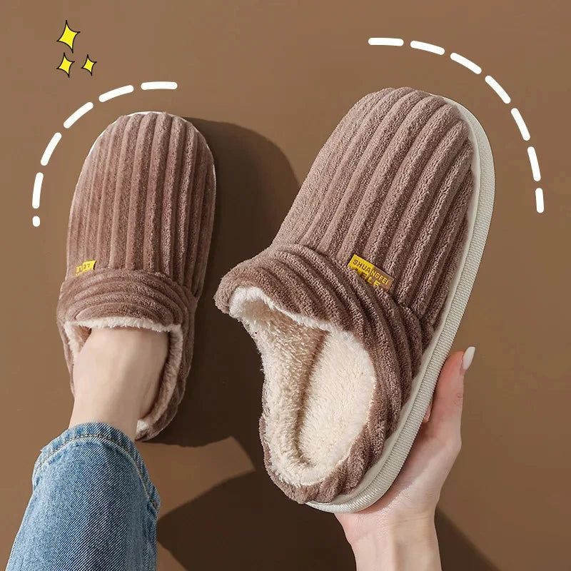 Winterpantoffels Pluche Heren Dames Zachte Zool Bontslippers Warm Huisschoenen Antislip Comfortabel Binnen | Sulvida