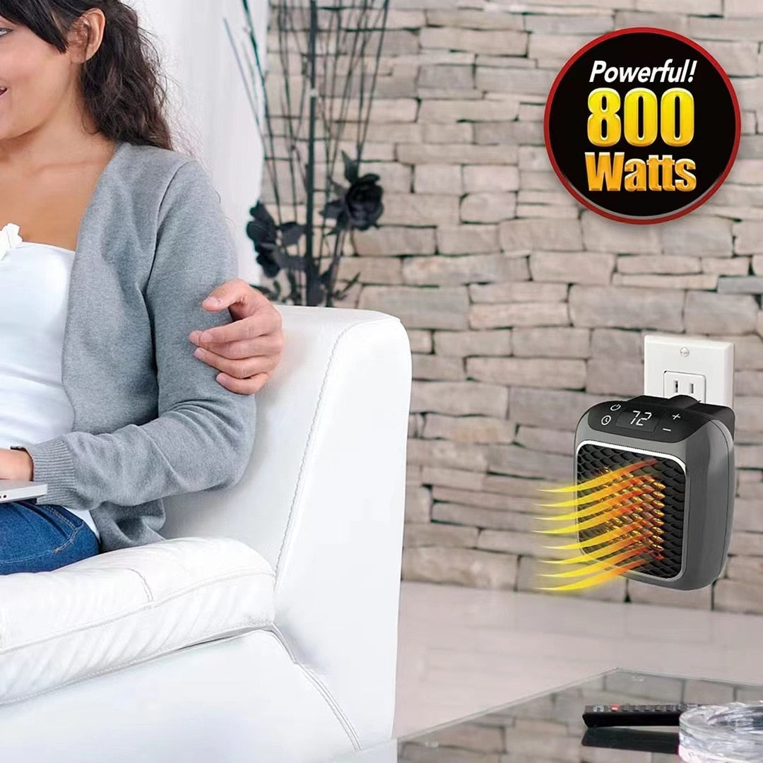 Wandmontage Elektrische Verwarming Draagbare Kachel voor Kleine Ruimtes Kantoor Slaapkamer 800W Compact | Sulvida