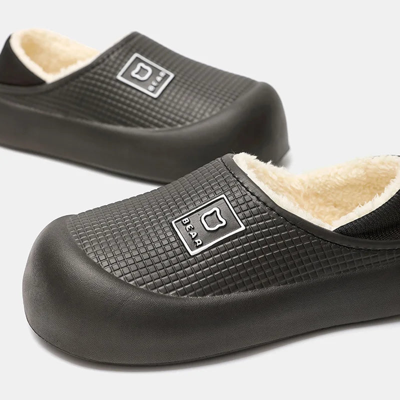 Waterdichte Pantoffels met Berendesign Unisex Pluche Huisslippers Antislip Gevoerde Sloffen Indoor Warm Comfort | Sulvida