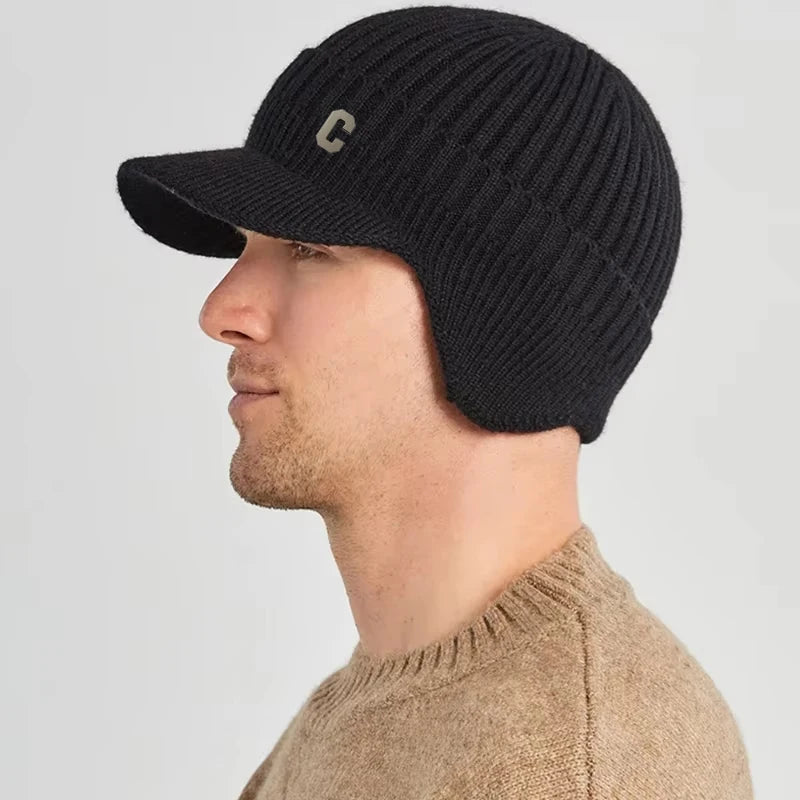 Gebreide Wintermuts Unisex Winddicht Warm Skiën Schaatsen Outdoor Activiteiten Gebogen Rand Gezellig | Sulvida